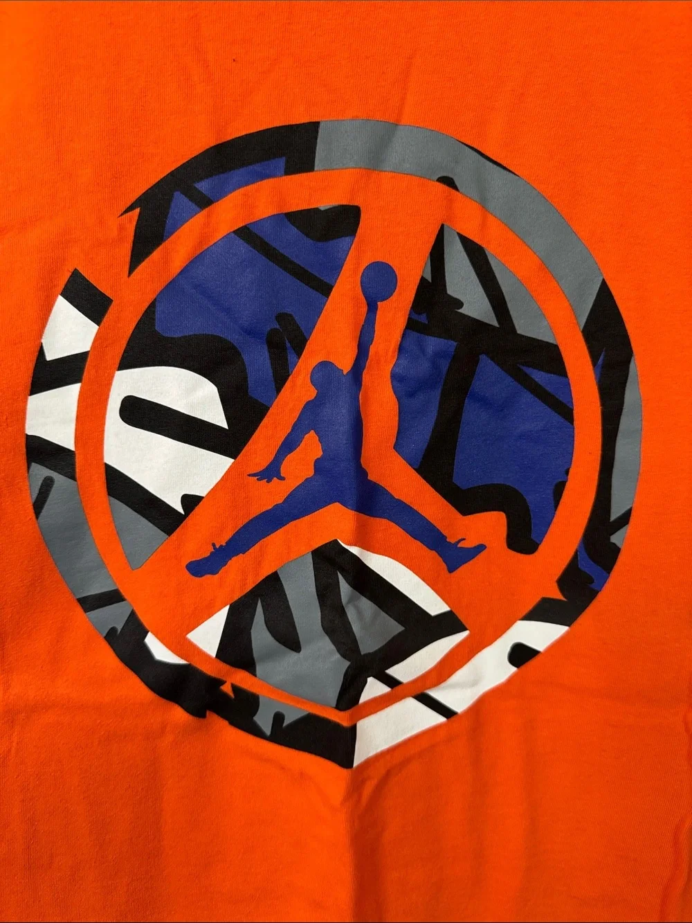 Nike Jordan retro 8 wheeler Orange vintage Multicolor Emblem EUC XXL